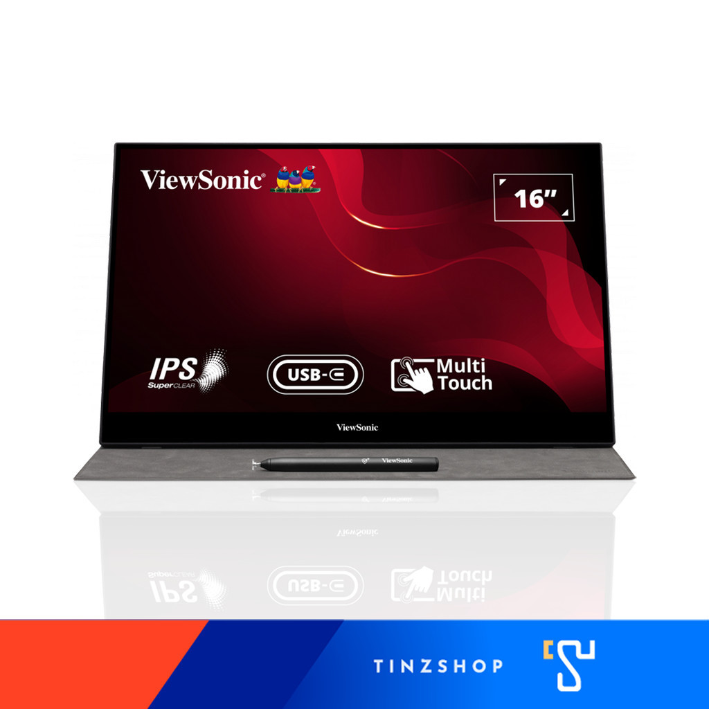 [ Pre Order 7 Days ] ViewSonic TD1655 16-inch Portable Touchscreen Monitor with USB Type-C / จอภาพทั