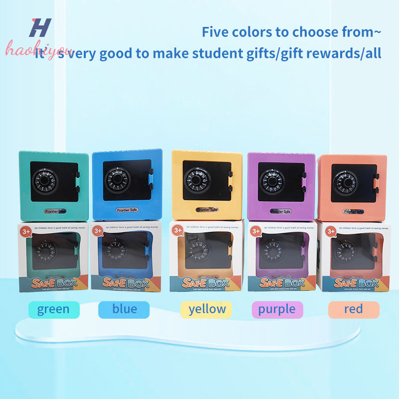 <haohiyou> Mini Bank กล่องเงิน Retro Atm Rotag รหัสผ่านเงินสดเหรียญกล่องประหยัด Bank ตู้เซฟอัตโนมัติเงินฝากธนบัตรคริสต์มาสของขวัญ Nice