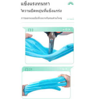 ถุงมือสำหรับอาบน้ำสัตว์เลี้ยง แปรงสวมมือไว้ใช้อาบน้ำ อาบน้ำสัตว์เลี้ยง ถุงมือแปรงขน อาบน้ำสัตว์เลี้ยงแปรงขน