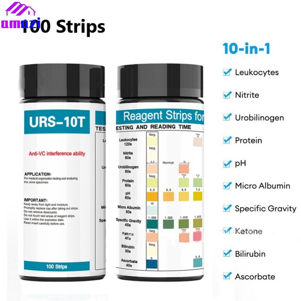 【AMZ】10-in-1 Urine Test Kit Urobilinogen Levels Early Identification Of Health Issues