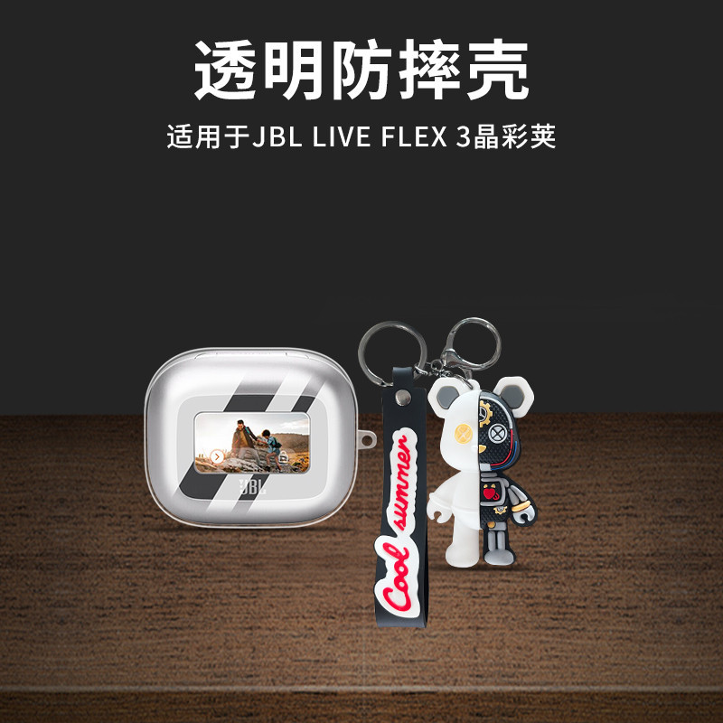 สําหรับ JBL LIVE BUDS3 เคสป้องกัน JBL LIVE BEAM 3 โปร่งใสหูฟัง JBL LIVE FLEX 3 กันกระแทก TPU นุ่มน่า