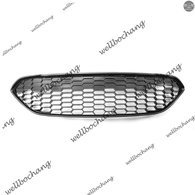 รังผึ้งสีดําบนกระจังหน้าเปลี่ยนสําหรับ Ford Fiesta Zetec-S 2013-2017 กันชนหน้ากระจังหน้าCentre