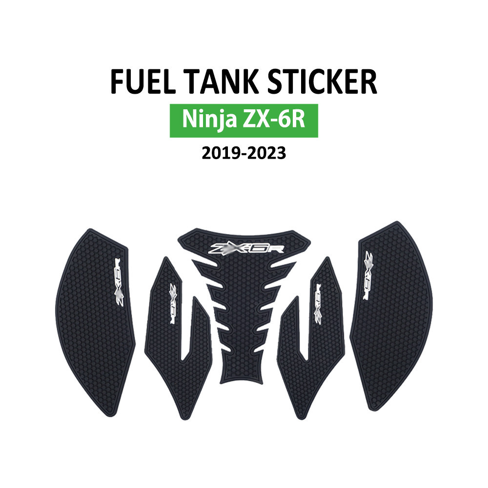 สําหรับ Ninja ZX6R ZX 6R ZX-6R 2019-2023 รถจักรยานยนต์ ZX6R อุปกรณ์เสริมด้านข้างการใช้ถัง Pads Prote