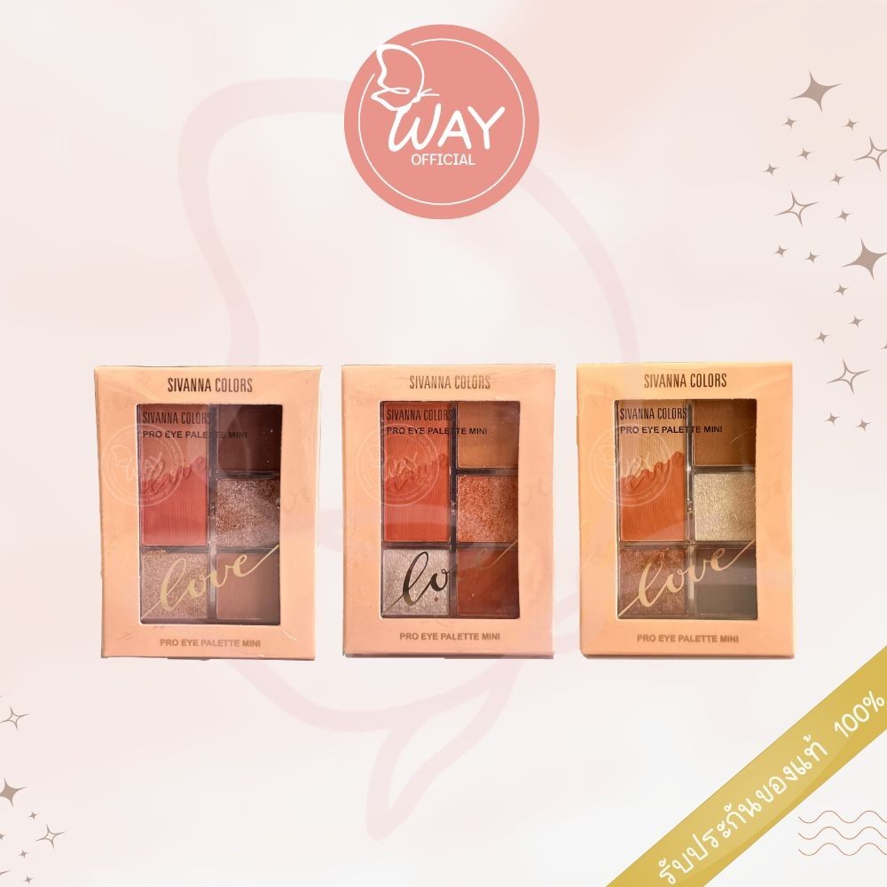 Sivanna Pro Eye Palette Mini Eyeshadow 6g ซีเวนน่า คัลเลอร์ส โปร อาย พาเลทท์ มินิ อายแชโดว์ 6g