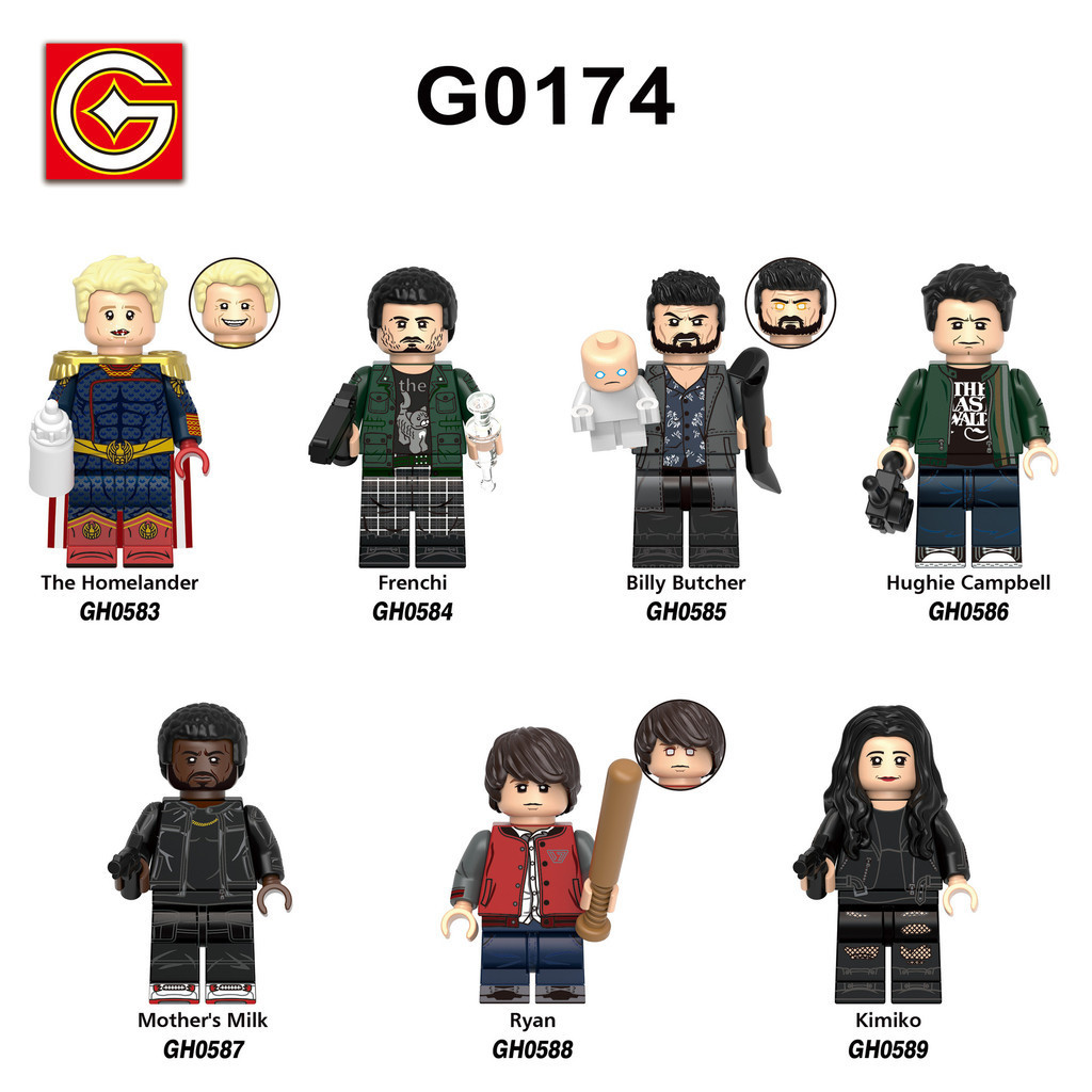 The Homelander Building Ryan Blocks ตัวเลขของเล่น Kimiko Minifigures The Boys