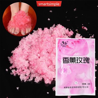 สมาร์ทซิมเพิล 10ชิ้น/5เซ็ตกุหลาบฟองผงอาบน้ําเท้าคริสตัลแช่เท…