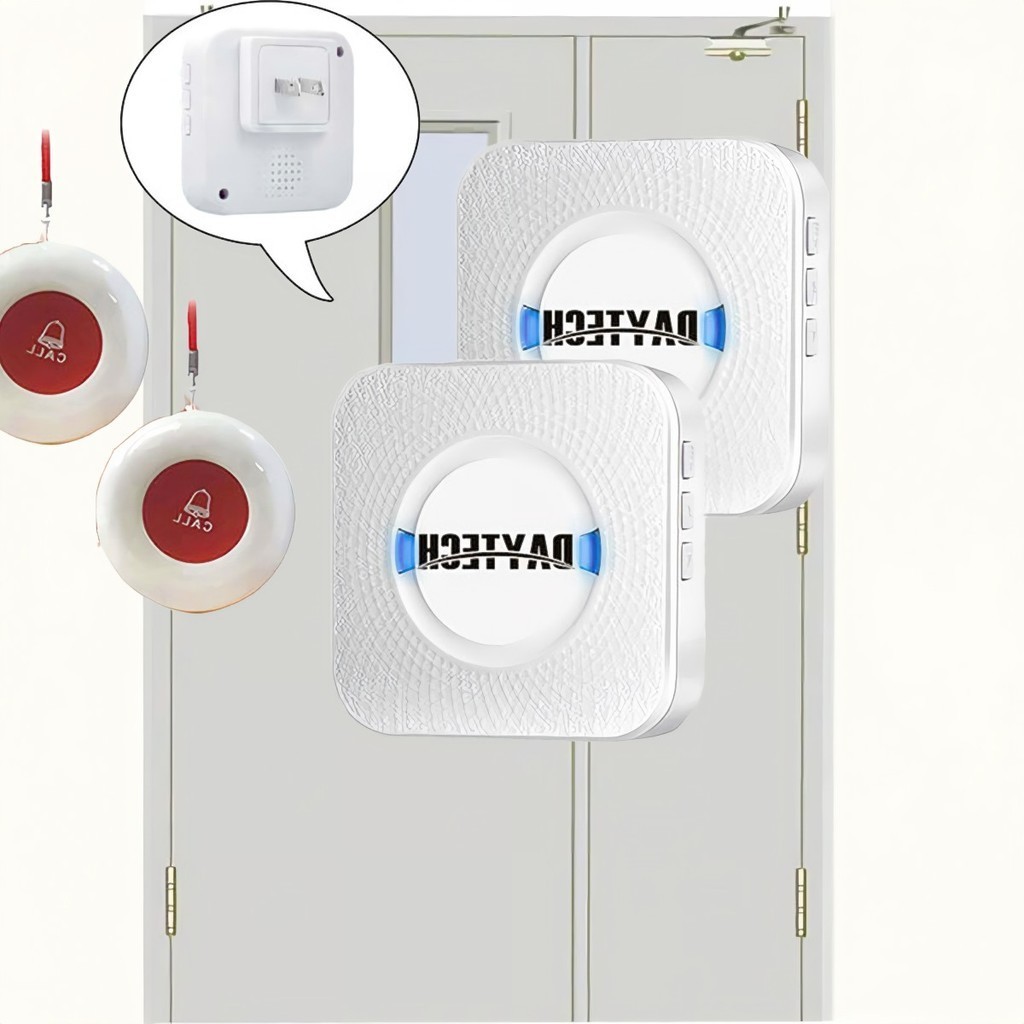 Wireless Care Pager Wireless Buzzer SOS Call Button Patient Assistance System Wireless Doorbell Inte