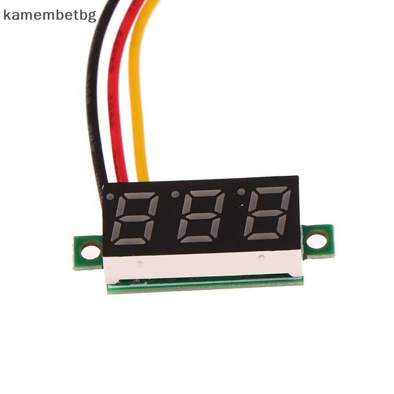 Kamembetbg 1 PC 0.28 นิ้ว LED Digital Voltmeter ปรับ 0-100V แรงดันไฟฟ้า TH