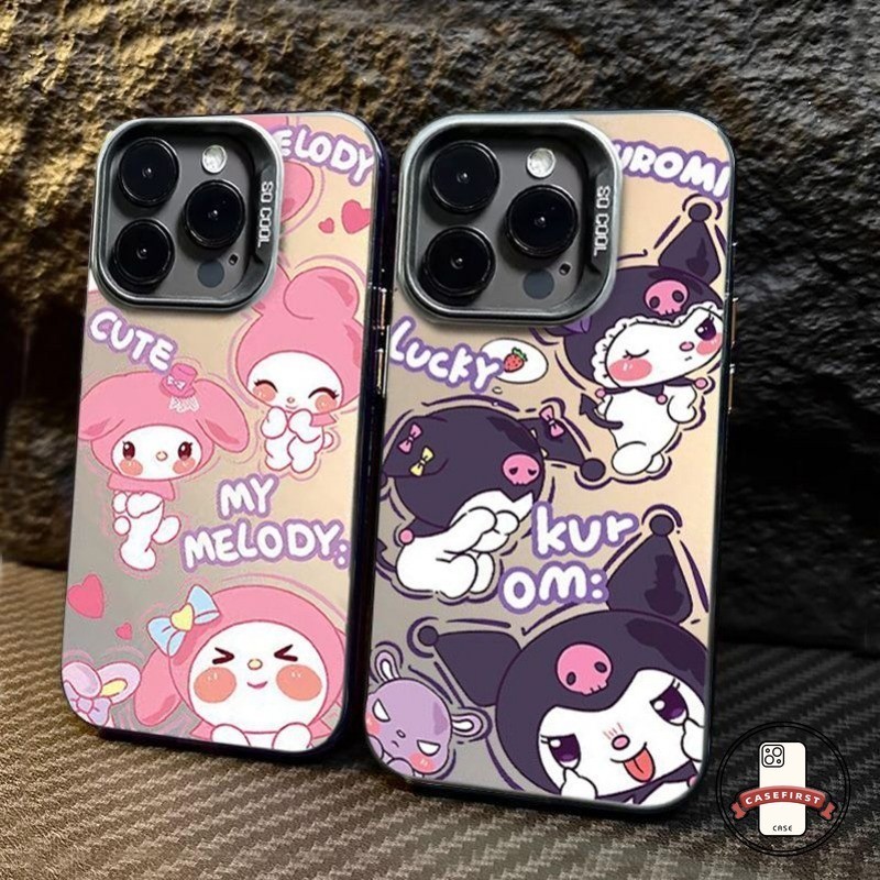 คู่รักการ์ตูนโรคุมิเมโลดี้ชุบสำหรับคดี Redmi 10 10C 12 13C 9A 9C 10A A2 Note 13 12 10s 11 11s 9 Pro Max Mi 11 12 Lite ราคา ถูกที่สุด ดีลบีเคเค รูปภาพหลัก