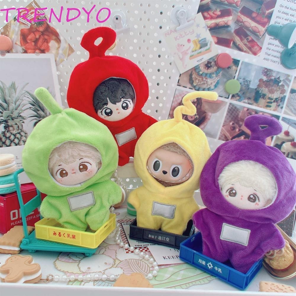 Trendyo 15 ซม.ผ้าฝ้ายตุ๊กตาเสื้อผ้า,เทเลทับบี้ Onesuit Labubu Time เสื้อผ้า, แฟชั่นมินิน่ารักของเล่นอุปกรณ์เสริมตุ๊กตาตุ๊กตาเสื้อผ้าเด็กผู้หญิงของเล่น