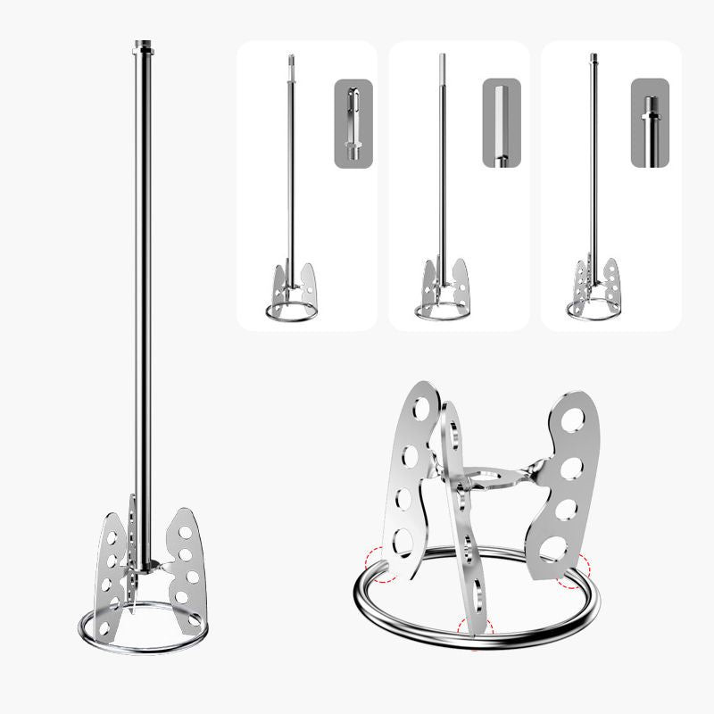 เครื่องมือกวนผสมปูนซีเมนต์อเนกประสงค์สแตนเลสผสมก้านพายสีโป๊วผสมแท่งสําหรับเครื่องผสมคอนกรีตไฟฟ้า - รูปที่ 4