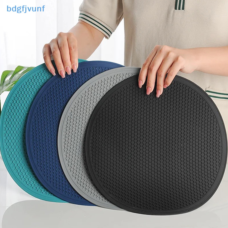 Bdgf ขนาดใหญ่ซิลิโคน Mat Coaster ทนความร้อน Placemat รังผึ้ง Nonslip ผู้ถือหม้อตารางรอบถ้วยอุปกรณ์ครัว TH