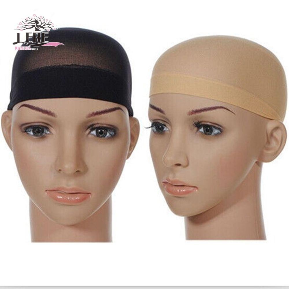 Jeremy1 หมวกวิกผมตาข่ายฟรีขนาดสําหรับวิกผมทําโดมหมวกวิกผมไร้กาว ยืดหยุ่น Hairnet วิกผม Liner