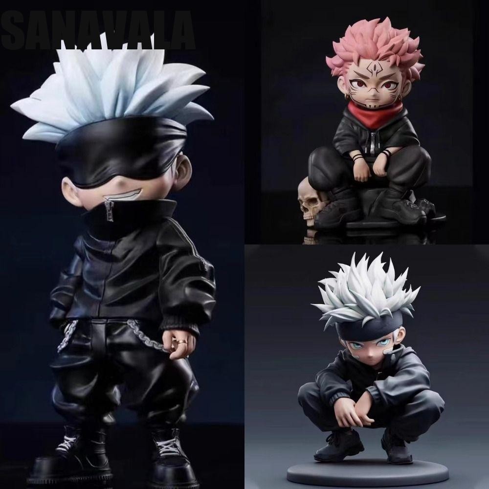 Sanavala Jujutsu Kaisen อะนิเมะรูป,มังงะFigurine Animation Peripheral Jujutsu Kaisen Action Figure,เครื่องประดับรถ Gojo Satoru PVCคอสเพลย์อะนิเมะตุ๊กตาของเล่นเดสก์ท็อปตกแต่ง