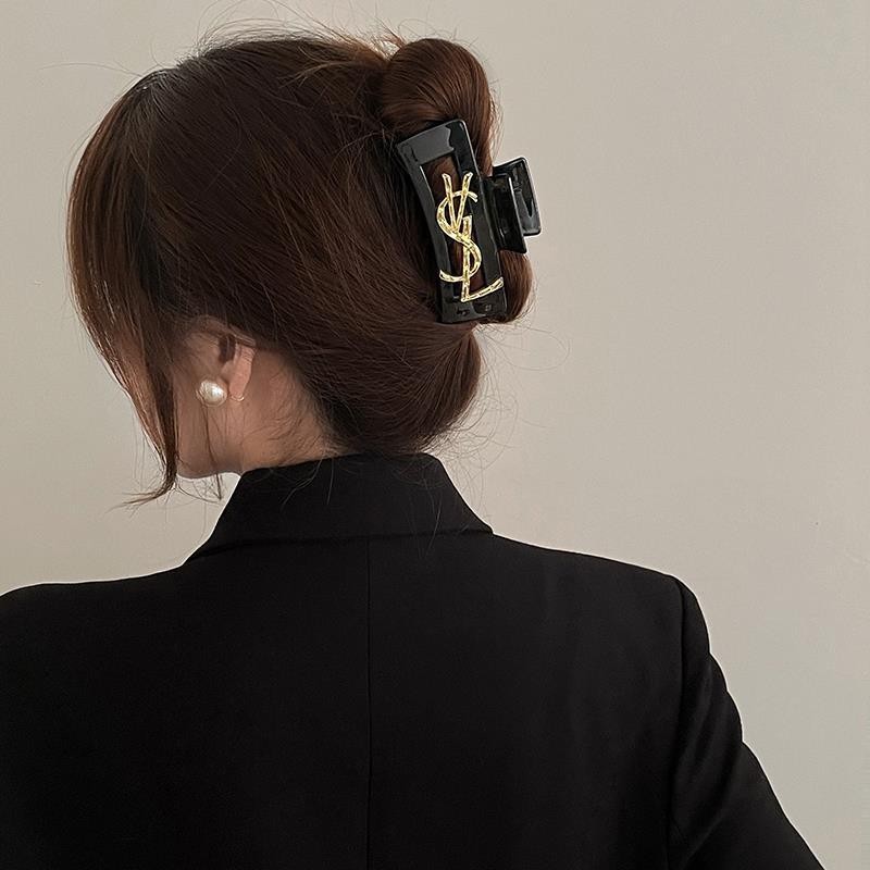 กิ๊บติดผมอะคริลิคทรงสี่เหลี่ยมสําหรับผู้หญิง 2024 กิ๊บติดผมระดับไฮเอนด์สไตล์ใหม่สําหรับด้านหลังศีรษะคลิปฉลาม - รูปที่ 3