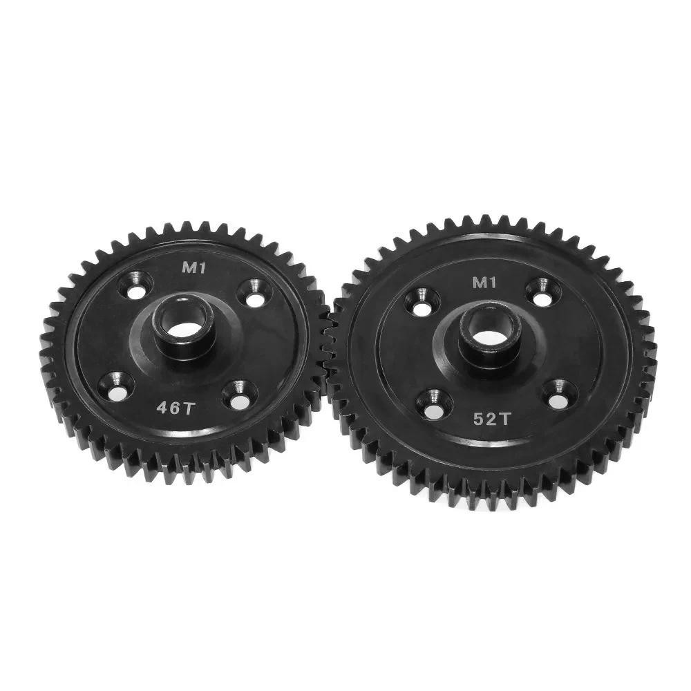 โลหะเหล็ก 46T 52T M1 Spur เกียร์เกียร์หลักสําหรับ Trxs Sledge 1/8 RC รถอะไหล่อัพเกรดอุปกรณ์เสริม
