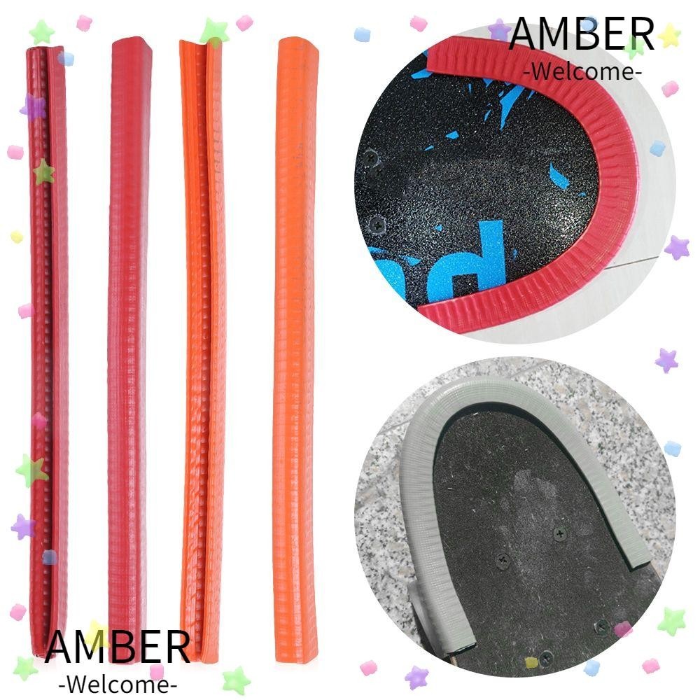 Amber สเก็ตบอร์ด Deck Guards 5 สี Longboard Dance Board กันชน Bump U Channel Design