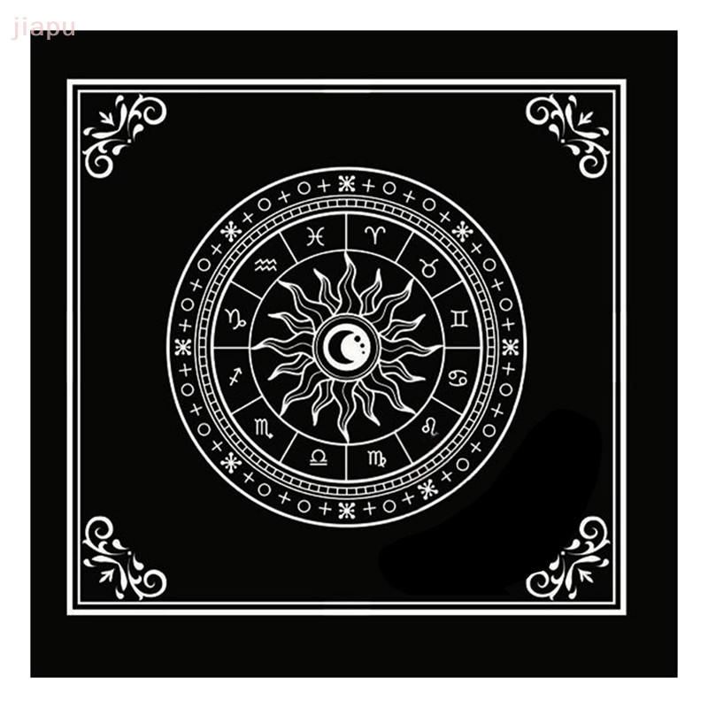[JIA] ผ้าปูโต๊ะไพ่ทาโรต์ทํานายไพ่ทาโรต์แผ่นลูกตุ้มmagic Pentacle Runesผ้าTH