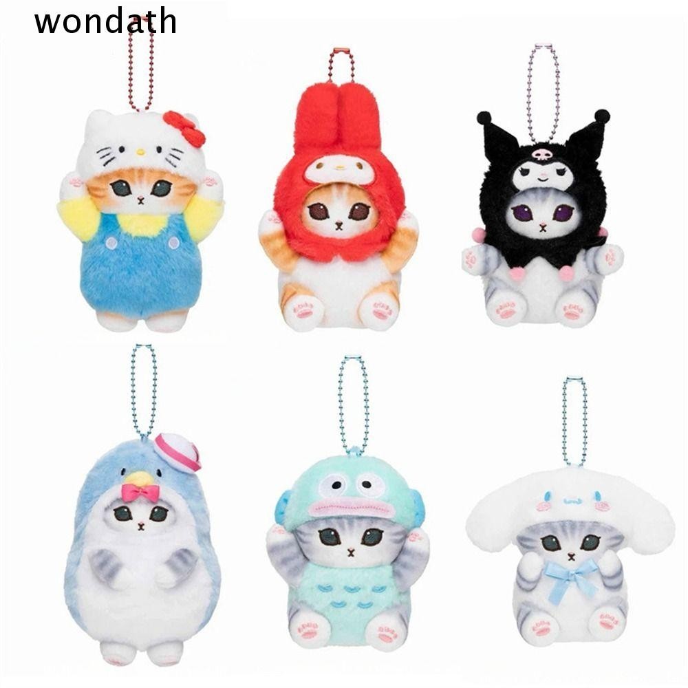 Wonda จี้ตุ๊กตา, แมวฉลามปลาน่าเกลียด Cross-Dressing Cat, Kawaii Cinnamon Dog Sanrio Kuromi จี้ตุ๊กตา
