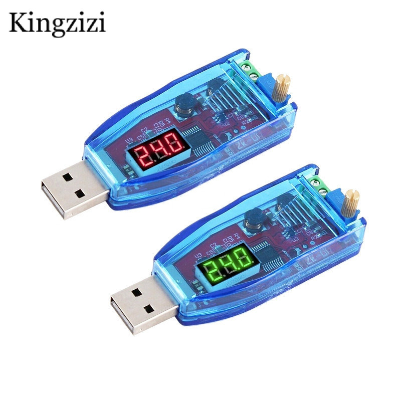 Dc-dc 5V ถึง 3.3V 9V 12V 24V USB Step UP ขั้นตอนลงโมดูลแหล่งจ่ายไฟปรับ Boost Buck Converter Out DC 1.0V-24V