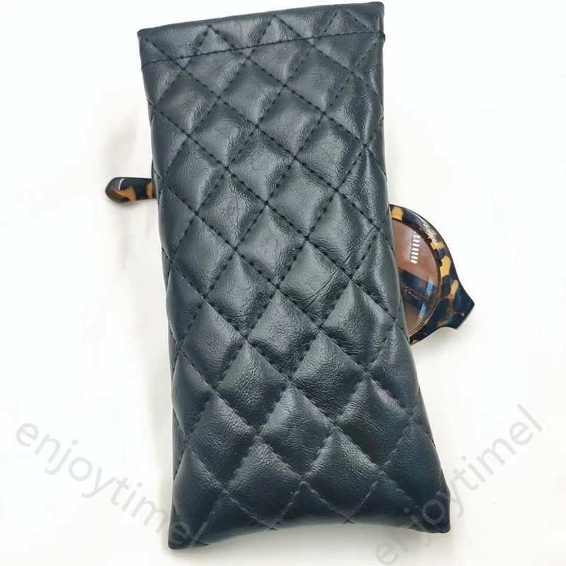 พรีเมี่ยม Y2K สดแว่นตากระเป๋าหนัง PU นุ่มแบบพกพาแว่นกันแดดถุงเก็บกันน้ำทนทานป้องกันแว่นตาภาชนะ - รูปที่ 7