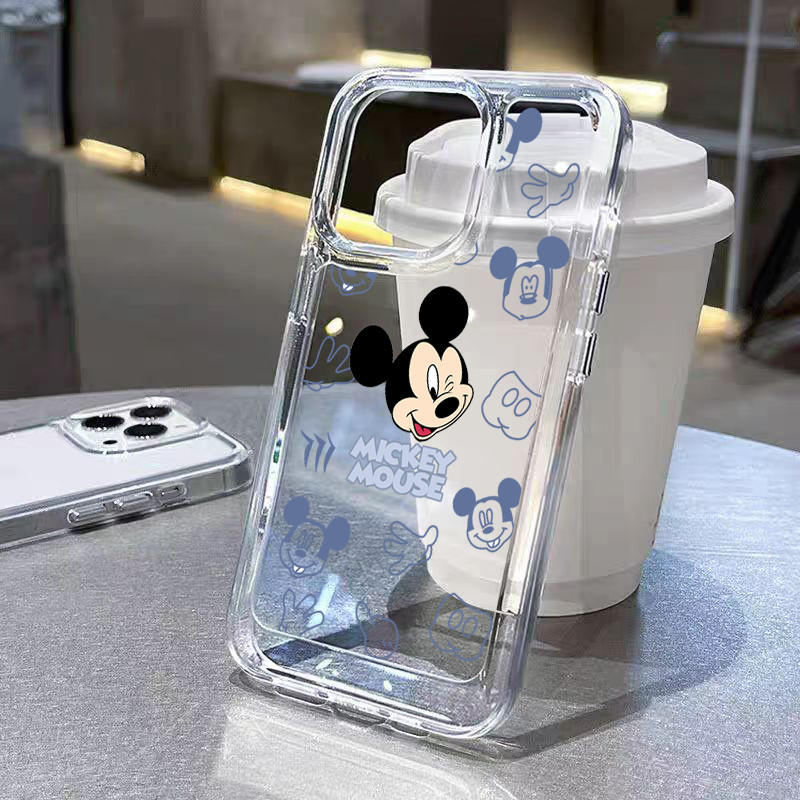 เคสโทรศัพท์ iPhone 11 12 13 14 15 Pro Max XR XS X 7 8P เคสไอโฟน นิ่มกันกระแทก TPU บลูมิกกี้