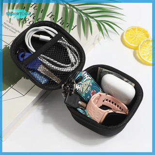 UTZN> แบบพกพา 3C Hard Digital Gadgets กระเป๋าเก็บหูฟังหนังเทียมเคสชาร์จสายเคเบิลข้อมูล U Disk Organizer ใหม่