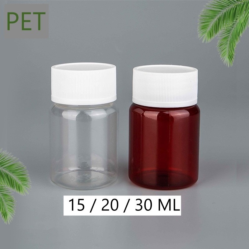ขวดพลาสติกใส-ชา  PET ชนิดแข็ง ขวดยาหม่อง ขนาด 15 20 30 ML