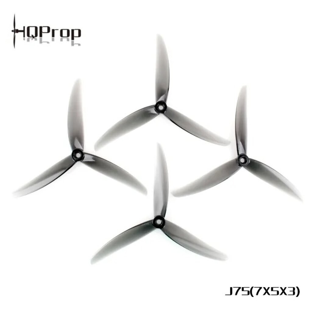 7-H3 HQProp J75 7X5X3 Light Grey (2CW+2CCW)-Poly Carbonate Prop ใบพัดโดรน FPV Racing Drone Freestyle