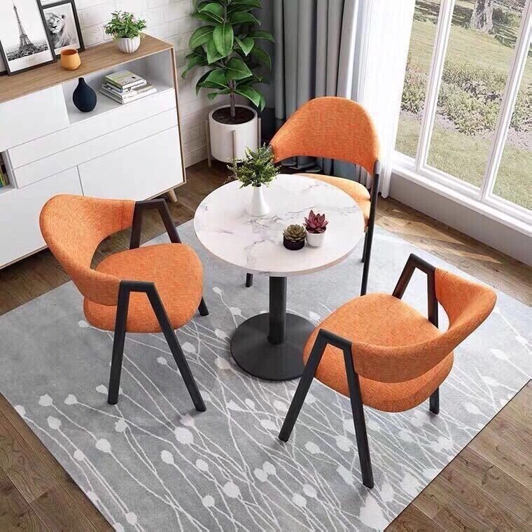 ✐✶┋Simple reception negotiation table and chair combination office leisure cafe milk tea shop small 