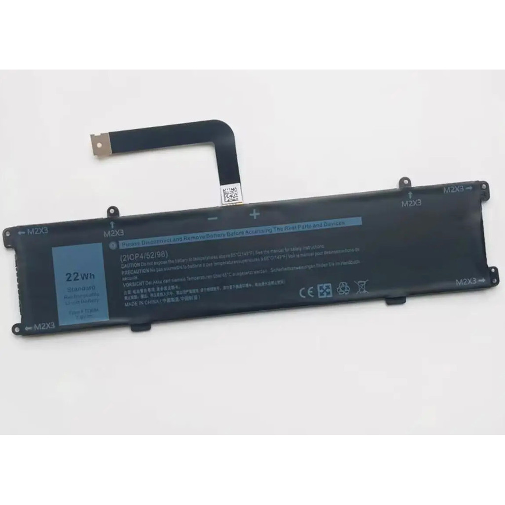 FTD6M 06HHW5 K17M-BK-US 6HHW5 K17M  แล็ปท็อป Battery For Dell Latitude 7285 2-IN-1 Keyboard E7285 7.