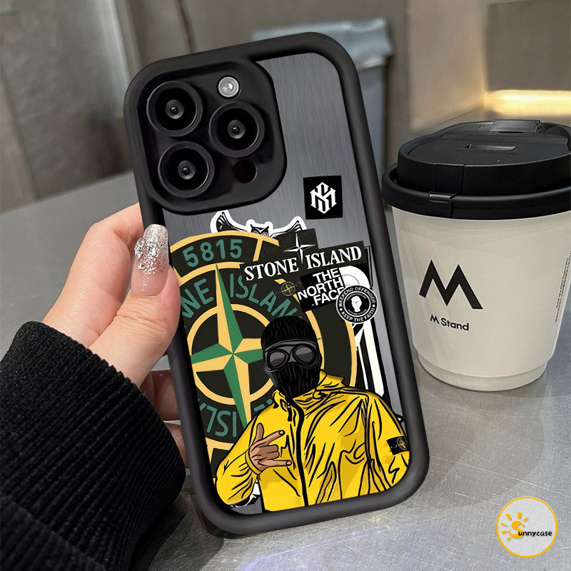เคสนิ่ม Cool Stone Island เข้ากันได้กับ Realme 11 C67 C53 C25 C51s C51 C11 C12 5i C17 C15 C55 5 C35 7i C20 5S C33 6i