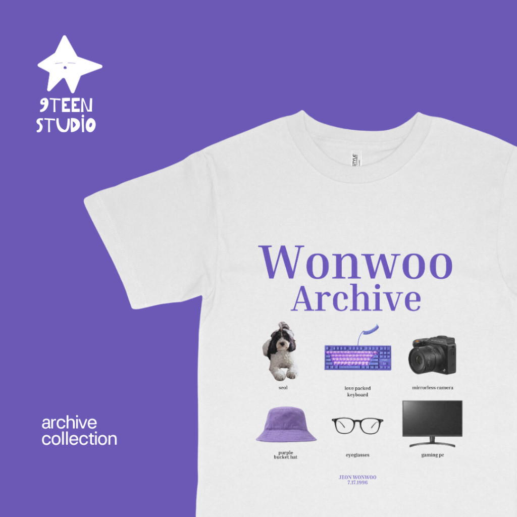 Svt T-Shirt SEVENTEEN Archive Collection Graphic Tee Unisex Baju T Shirt Lelaki 100% COTTON n Local Ready Stock
