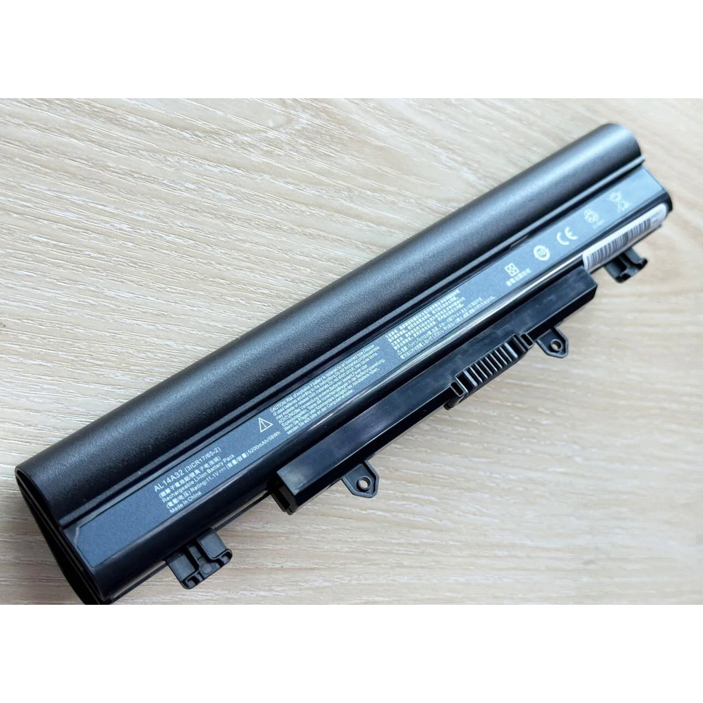 AL14A32 แบตเตอรี่แล็ปท็อป For Acer E14 E15 E5-411 E5-421 E5-471 E5-511 E5-551 E5-572 E1-571 E1-571G 
