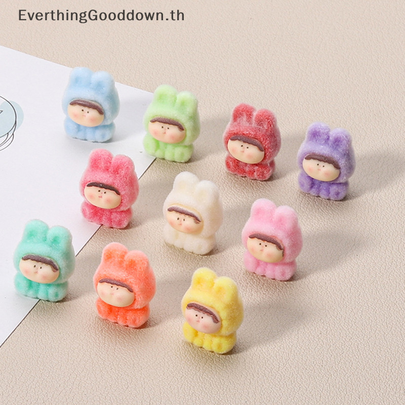 Ever Mini Flocking Lilith เครื่องประดับเล็กๆสําหรับงานฝีมือน่ารักเรซิ่น Miniature ตกแต่งบ้านสําหรับเครื่องประดับทําเรซิ่น Figurines Decor TH