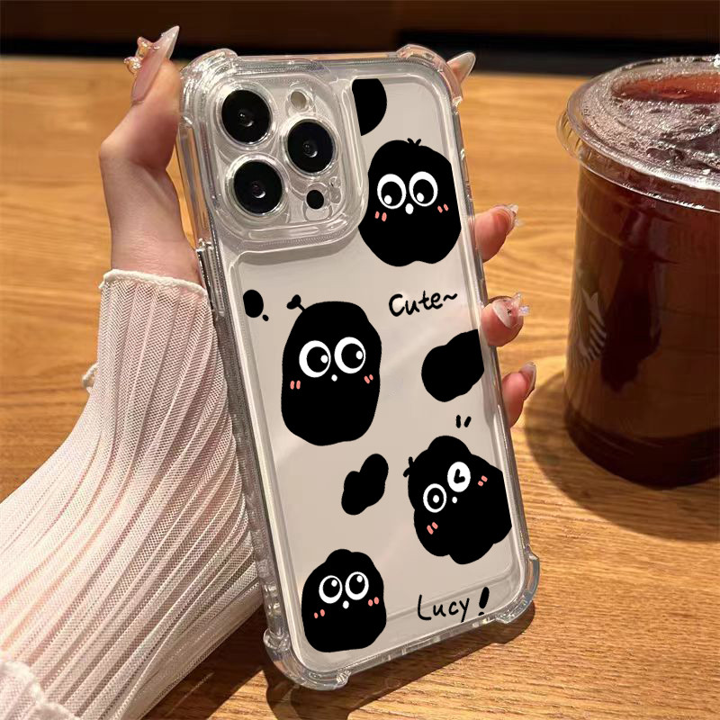 CASE นิ่มกันกระแทกเคสโทรศัพท์ สำหรับรุ่น เคสสำหรับ 13/12/14 Plus Pro Max 8/7 Plus X/XR 11 12pro ก้อนเล็กๆน้อยๆน่ารัก