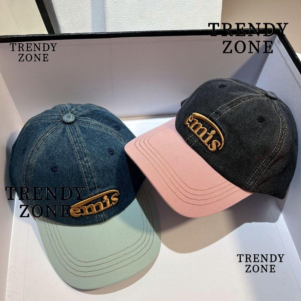 Trendyzone หมวกเบสบอล, หมวกกันแดดระบายอากาศฮิปฮอป, เย็บปักถักร้อยกลางแจ้งแบบสบาย ๆ ฤดูใบไม้ผลิฤดูร้อน Visor วิ่ง