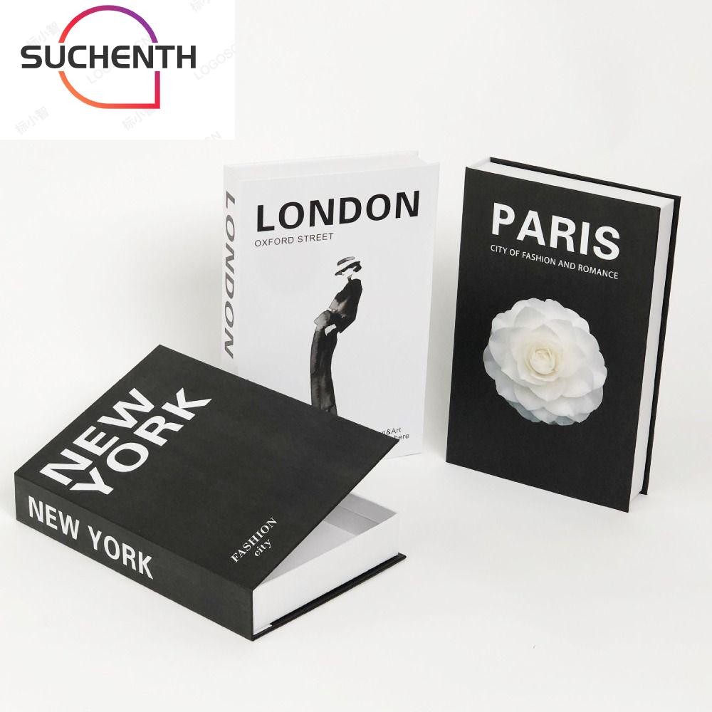 สุเชนธ หนังสือตกแต่ง,หนังสือโต๊ะกาแฟ หรูหราปลอมหนังสือกล่องเก็บ,ปารีสยอร์คแฟชั่นการออกแบบภายในความเรียบง่ายแสดงหน
