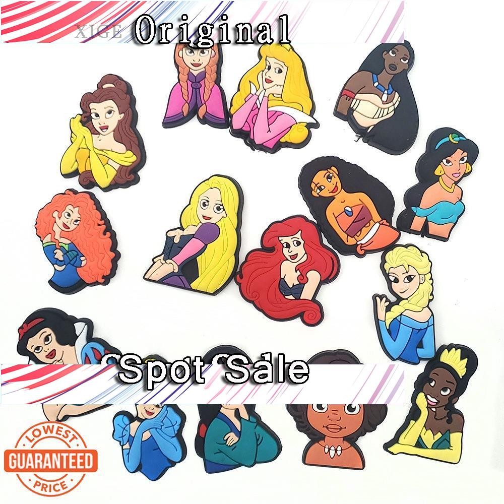 อุปกรณ์เสริมรองเท้า Moana สำหรับ Crocs - แท็กจิบิตส์ พรินเซสแฟรี่ สร้อยเท้าแม่มดทะเล