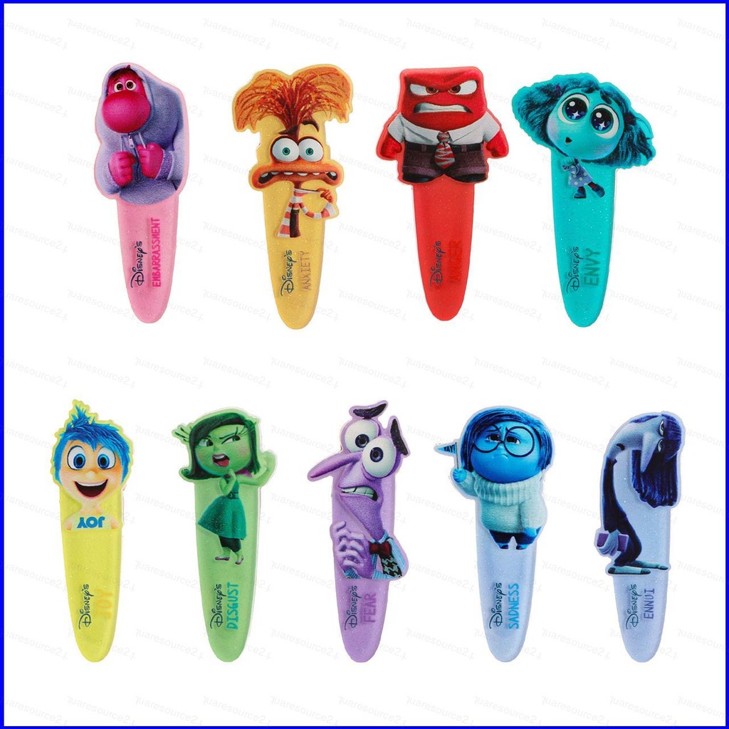 Sqk Inside Out 2 คลิปจระเข้ Anger Joy Embarrasment Disgust ความวิตกกังวลความเศร้ากลัว Ennui acyl กิ๊บติดผมกิ๊บ