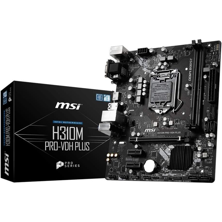 (มือสอง)MSI ProSeries Intel Coffee Lake H310 LGA 1151 DDR4 D-Sub DVI HDMI Onboard Graphics Micro ATX