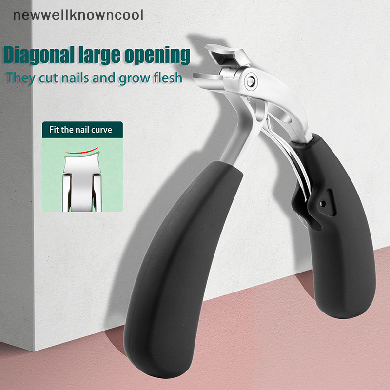 ใหม่wellknowncool กรรไกรตัดเล็บเปิดขนาดใหญ่โค้ง เล็บเท้าที่มีประสิทธิภาพและทนทาน เล็บหนาและคุด เครื่องมือทําเล็บเท้าที่ทนทาน AAD