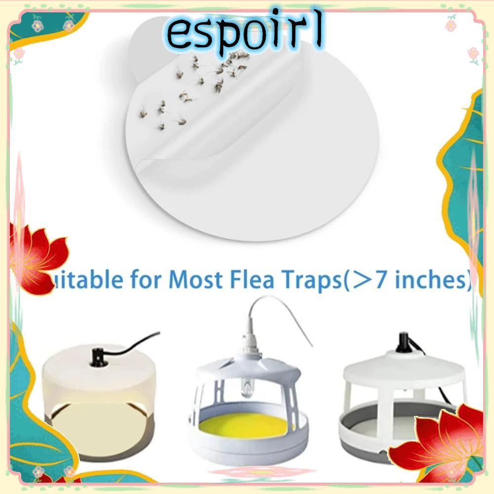 Espo 10 ชิ้น/เซ็ตแผ่นดักหมัด, ทรงกลมแผ่นทดแทนโดมเหนียว, กระดานกาวแบบพกพาเติมกับดักเตียงดักแมลงแผ่นกาวเหนียว