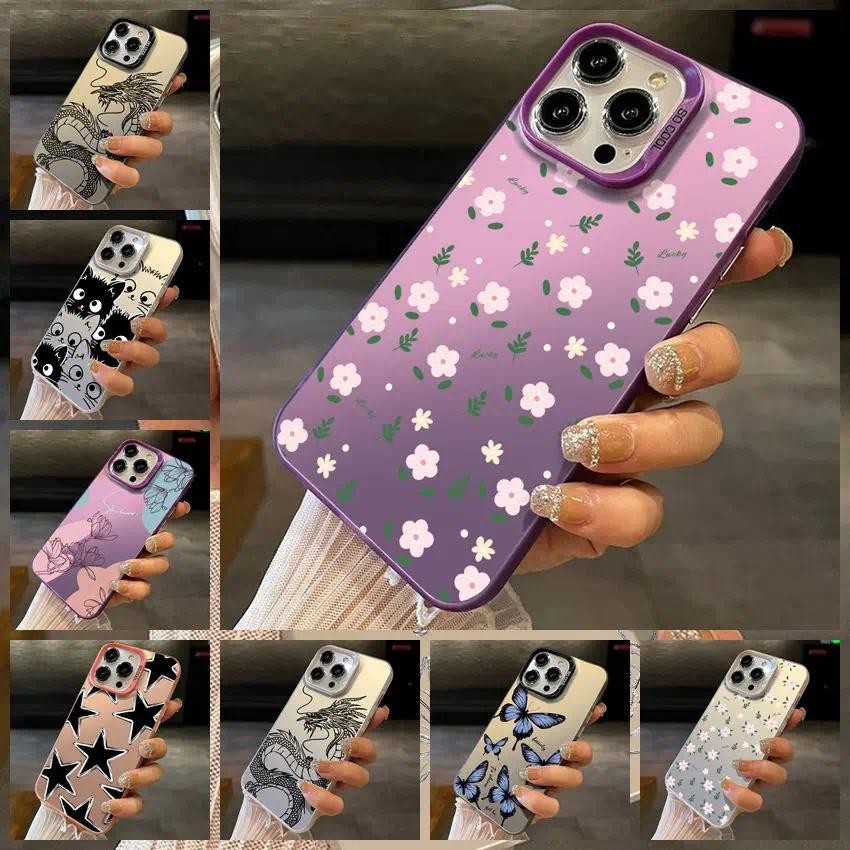 รูปแบบแฟชั่นสําหรับ Vivo 2015 V2026 V2029 ดอกไม้ผีเสื้อกันกระแทก IMD กันชนสําหรับ Y9S Y51 V17Russia 