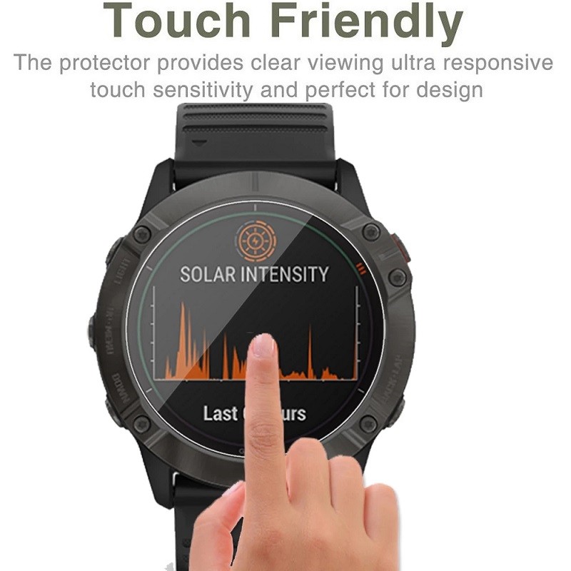 Garmin Fenix8 Fenix7 Fenix6 600D HDฟิล์มกระจกนิรภัยใสสําหรับGarmin Fenix 8 43 มม.47 มม.51 มม.7X 7S 7 6 Pro Sapphire Anti Scratchป้องกันการระเบิดสมาร์ทนาฬิกาป้องกันหน้าจอ
