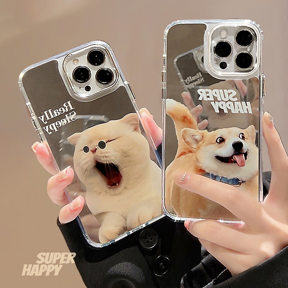 กระจกแต่งหน้านุ่มโปร่งใสกรณี Anti-Fall เคสโทรศัพท์สําหรับ iPhone 16 Promax 15 Promax 12 13 Mini 14plus 11 Pro Max X XS XR XS Max 7 8 plus Se2020