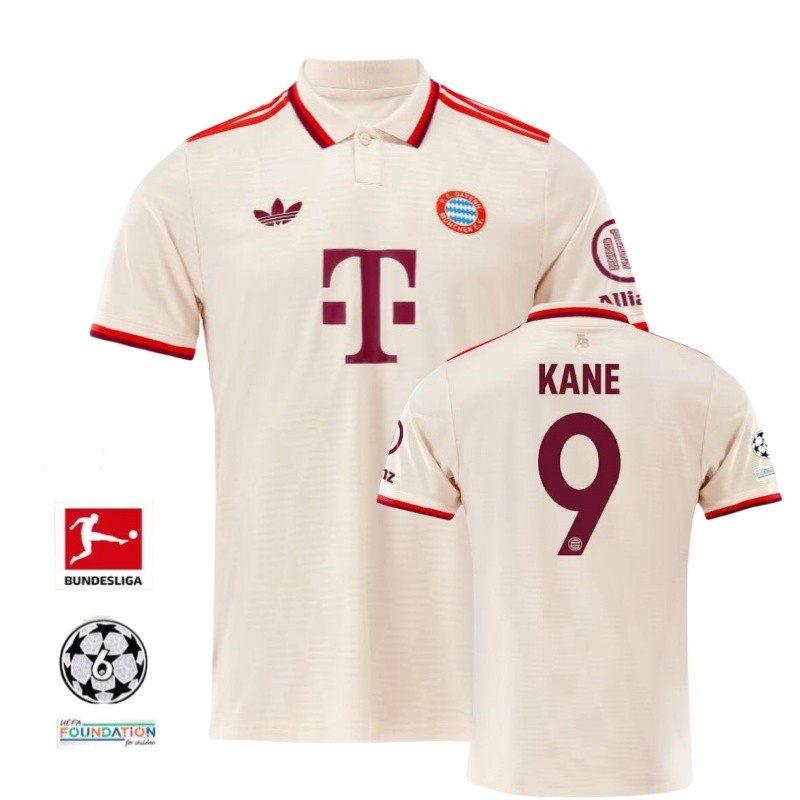 แฟน ๆ ฉบับที่ 2024/25 บาเยิร์น มิวนิค เสื้อฟุตบอล 3 และ ชิirt ส-4เอ็กแอล,สามารถเพิ่มชื่อและหมายเลขของคุณได้