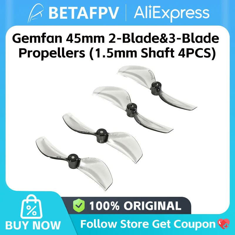 16/24Pairs Gemfan 45mm 2-Blade/3-Blade Propeller Ducted 45mm CW/CCW PC Props For RC FPV Freestyle Ra