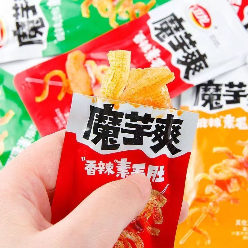 บุก ขนมบุก รสหม่าล่า หมึกกรุบ บุกบุกผสมก้งช่าย เคี้ยวกรุบ อร่อยชาลิ้น ขนมนำเข้า สาหร่าย weilong