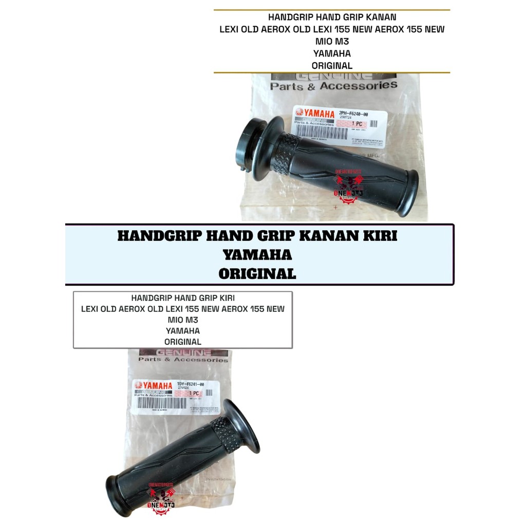 Orimoto - HANDGRIP HAND GRIP RIGHT LEFT LEXI OLD AEROX OLD LEXI 155 NEW AEROX 155 NEW MIO M3 YAMAHA 